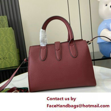 Gucci Jackie small tote bag IN Rosso Ancora leather 795349 2025