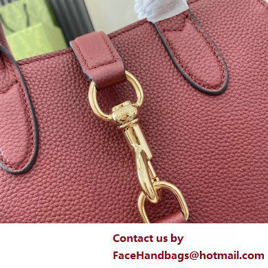 Gucci Jackie small tote bag IN Rosso Ancora leather 795349 2025