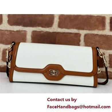 Gucci Luce SMALL shoulder bag IN WHITE canvas 786027 2025 - Click Image to Close