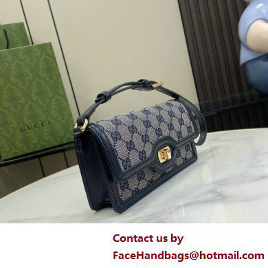 Gucci Luce mini shoulder bag IN Beige and BLUE Original GG canvas 790038 2025