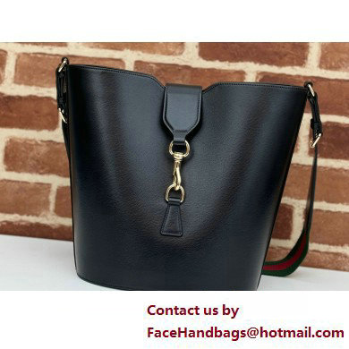 Gucci Medium bucket shoulder bag 782904 leather Black 2025