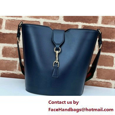 Gucci Medium bucket shoulder bag 782904 leather Blue 2025 - Click Image to Close