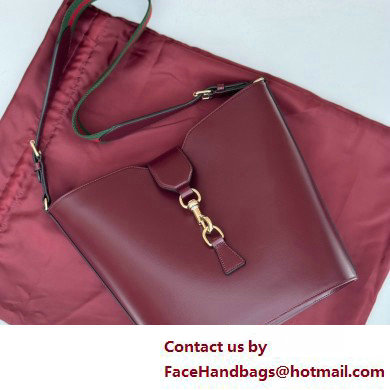 Gucci Medium bucket shoulder bag 782904 leather Burgundy 2025