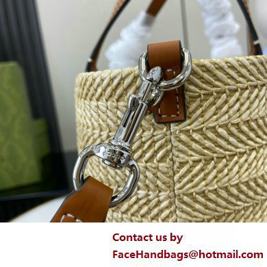 Gucci Medium straw-effect tote 779666 2025