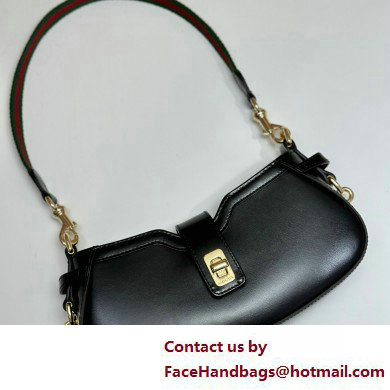 Gucci Moon Side mini shoulder bag 786015 leather Black 2025