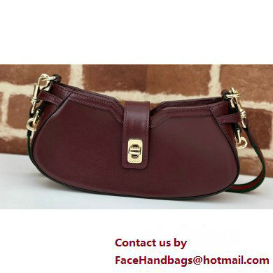 Gucci Moon Side mini shoulder bag 786015 leather Burgundy 2025