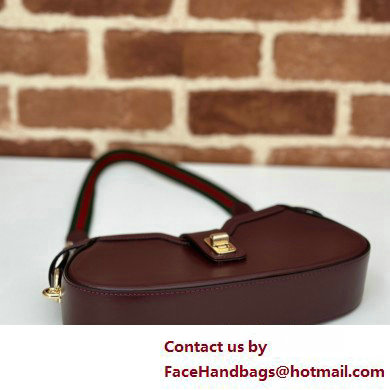 Gucci Moon Side mini shoulder bag 786015 leather Burgundy 2025