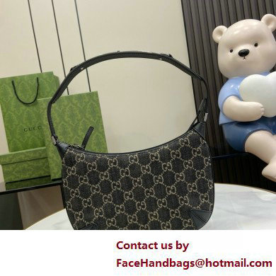 Gucci Ophidia GG mini bag IN Black and grey GG denim 658551 2025