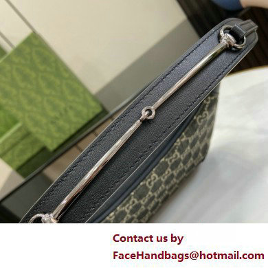 Gucci Ophidia GG mini bag IN Black and grey GG denim 658551 2025