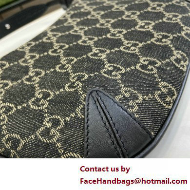 Gucci Ophidia GG mini bag IN Black and grey GG denim 658551 2025