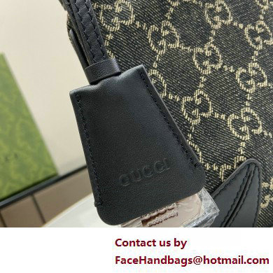 Gucci Ophidia GG mini bag IN Black and grey GG denim 658551 2025