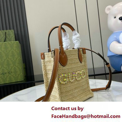 Gucci Super mini straw-effect bag 780083 2025