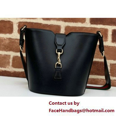 Gucci mini bucket shoulder bag 782908 leather Black 2025