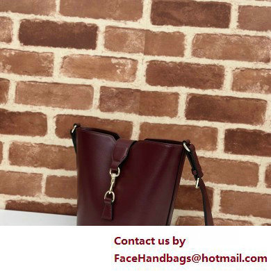 Gucci mini bucket shoulder bag 782908 leather Burgundy 2025