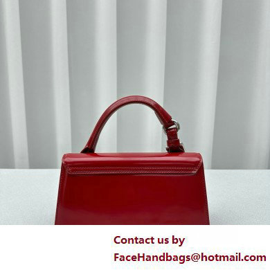 JACQUEMUS Le Chiquito long boucle BAG IN BOX LEATHER red 2025