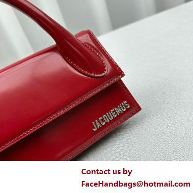 JACQUEMUS Le Chiquito long boucle BAG IN BOX LEATHER red 2025