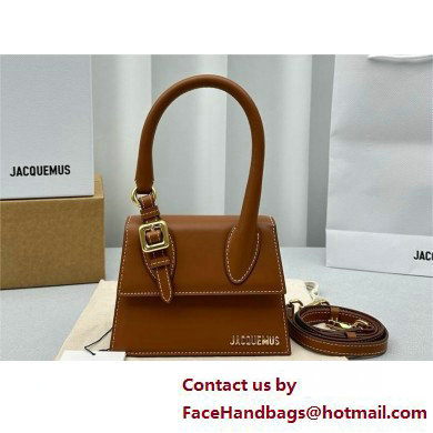 JACQUEMUS Le Chiquito moyen boucle BAG IN BOX LEATHER brown 2025