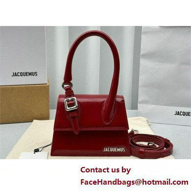 JACQUEMUS Le Chiquito moyen boucle BAG IN BOX LEATHER red 2025