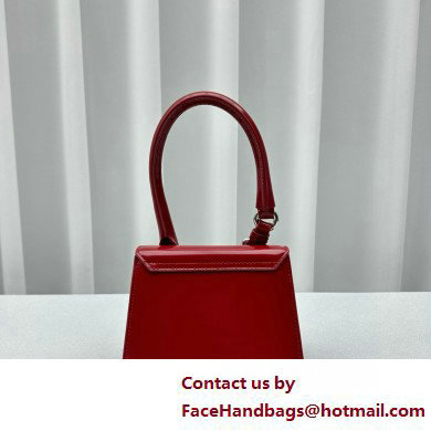 JACQUEMUS Le Chiquito moyen boucle BAG IN BOX LEATHER red 2025