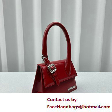 JACQUEMUS Le Chiquito moyen boucle BAG IN BOX LEATHER red 2025