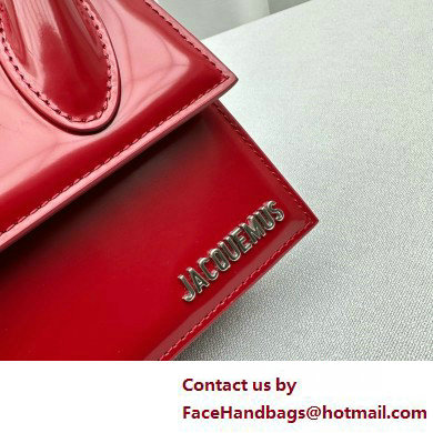 JACQUEMUS Le Chiquito moyen boucle BAG IN BOX LEATHER red 2025