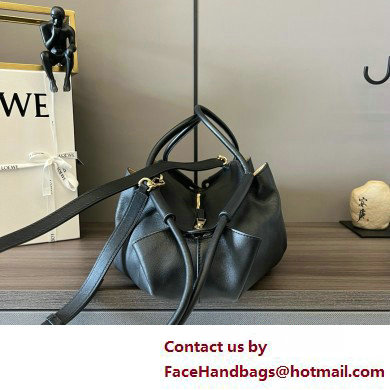 LOEWE Paseo bag in shiny nappa calfskin 062240 black 2025