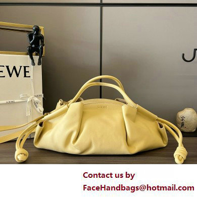 LOEWE Paseo bag in shiny nappa calfskin 062240 dark butter 2025