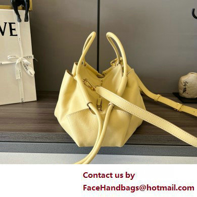 LOEWE Paseo bag in shiny nappa calfskin 062240 dark butter 2025