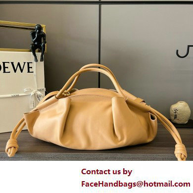 LOEWE Paseo bag in shiny nappa calfskin 062240 warm desert 2025