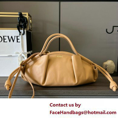 LOEWE Paseo bag in shiny nappa calfskin 062240 warm desert 2025