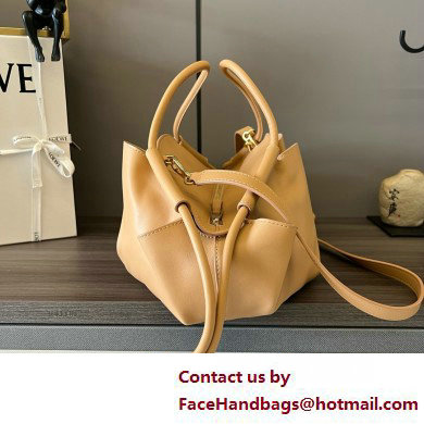 LOEWE Paseo bag in shiny nappa calfskin 062240 warm desert 2025