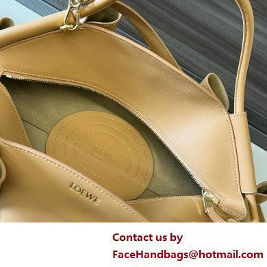 LOEWE Paseo bag in shiny nappa calfskin 062240 warm desert 2025