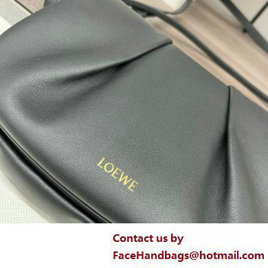 LOEWE Paseo satchel in shiny nappa calfskin black 2025