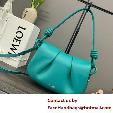 LOEWE Paseo satchel in shiny nappa calfskin emerald green 2025