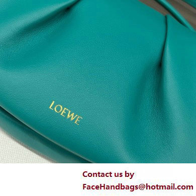 LOEWE Paseo satchel in shiny nappa calfskin emerald green 2025