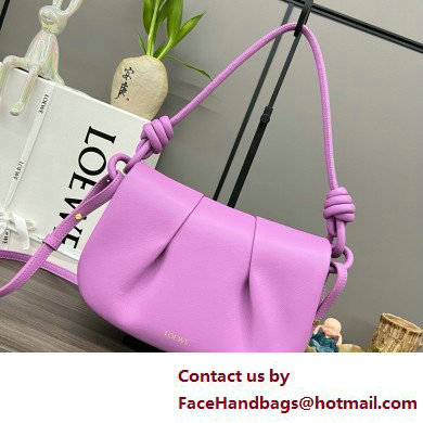 LOEWE Paseo satchel in shiny nappa calfskin pink 2025