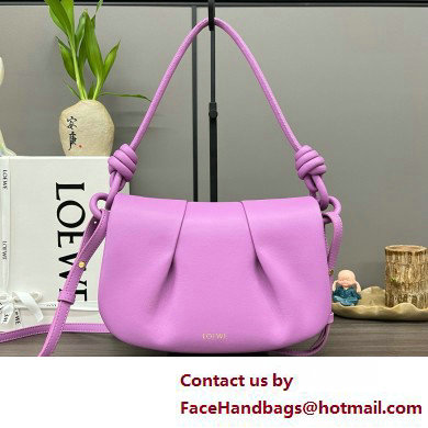 LOEWE Paseo satchel in shiny nappa calfskin pink 2025