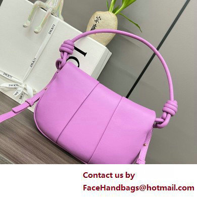 LOEWE Paseo satchel in shiny nappa calfskin pink 2025