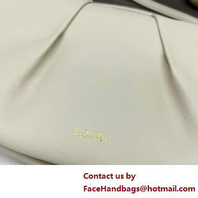 LOEWE Paseo satchel in shiny nappa calfskin white 2025