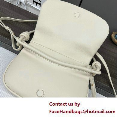 LOEWE Paseo satchel in shiny nappa calfskin white 2025