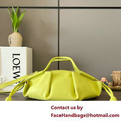 LOEWE Small Paseo bag in shiny nappa calfskin lemon yellow 2025