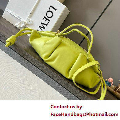 LOEWE Small Paseo bag in shiny nappa calfskin lemon yellow 2025