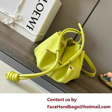 LOEWE Small Paseo bag in shiny nappa calfskin lemon yellow 2025