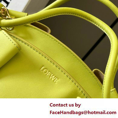 LOEWE Small Paseo bag in shiny nappa calfskin lemon yellow 2025