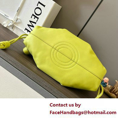 LOEWE Small Paseo bag in shiny nappa calfskin lemon yellow 2025