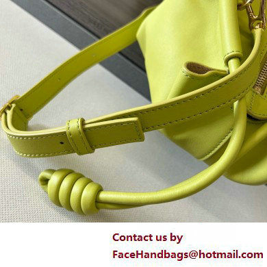 LOEWE Small Paseo bag in shiny nappa calfskin lemon yellow 2025