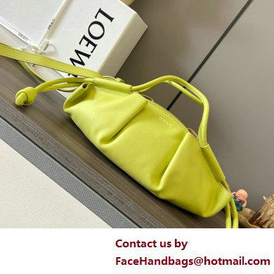 LOEWE Small Paseo bag in shiny nappa calfskin lemon yellow 2025