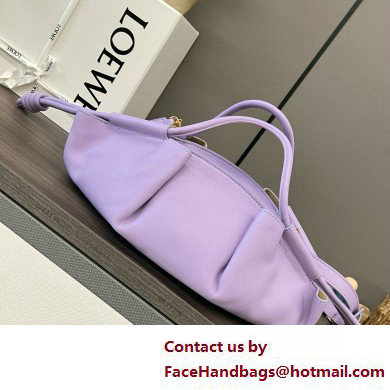 LOEWE Small Paseo bag in shiny nappa calfskin purple 2025