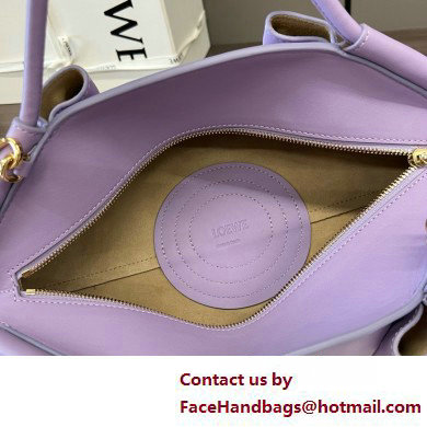 LOEWE Small Paseo bag in shiny nappa calfskin purple 2025