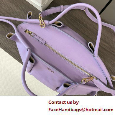 LOEWE Small Paseo bag in shiny nappa calfskin purple 2025